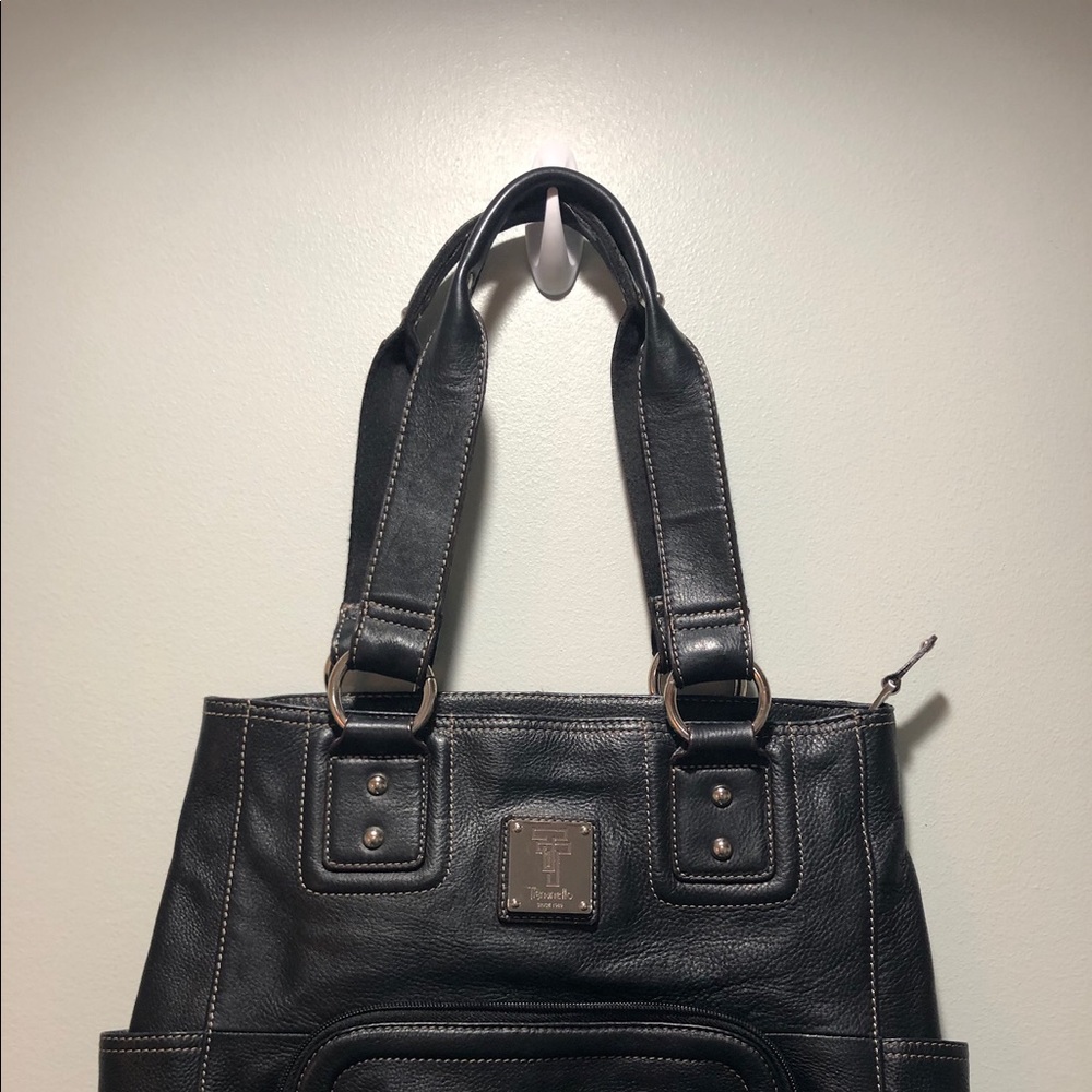 Tignanello Leather Handbag wither organizer.